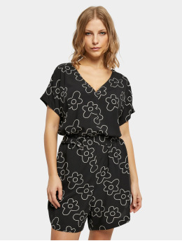Urban Classics Jumpsuits Ladies Short Viscose  svart