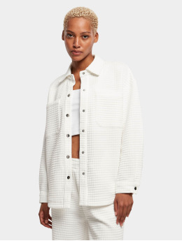 Urban Classics Kauluspaidat Ladies Quilted Sweat valkoinen