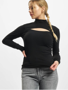 Urban Classics Langermet Ladies Cut-Out Turtleneck  svart