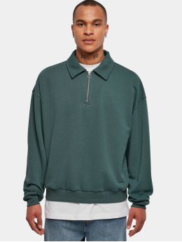 Urban Classics Maglia Shirt Collar Crew verde