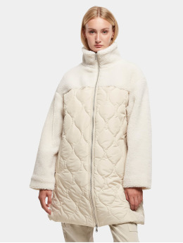 Urban Classics Mantel Ladies Oversized Sherpa Quilted  beige