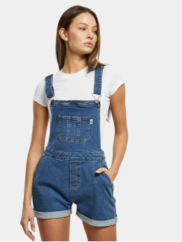 Urban Classics Nohavice na traky Ladies Organic Short modrá