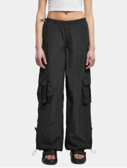 Urban Classics Pantalon cargo Wide Crinkle Nylon noir