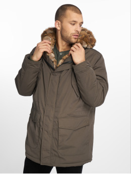Urban Classics Parka Hooded Faux Fur oliven