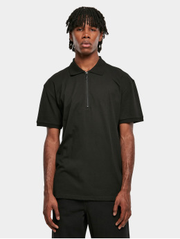 Urban Classics Poloshirt Oversized Zip black