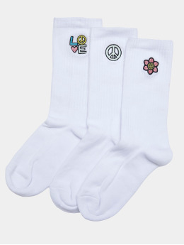 Urban Classics Ponožky Peace Icon  biela