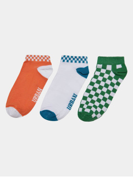 Urban Classics Ponožky Checks 3-Pack oranžová