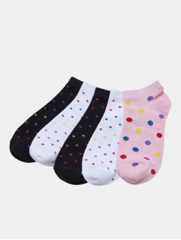 Urban Classics Ponožky No Show Rainbow Dots 5-Pack pestrá