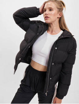 Urban Classics Frauen Puffer Jacket Hooded Puffer in schwarz