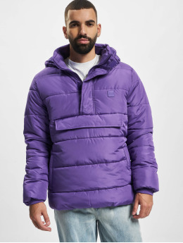 Urban Classics Männer Puffer Jacket Pull Over in violet