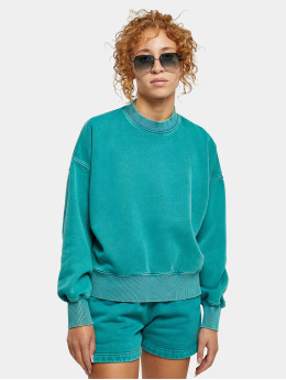 Urban Classics Pullover Oversized Stone Washed Crewneck  green