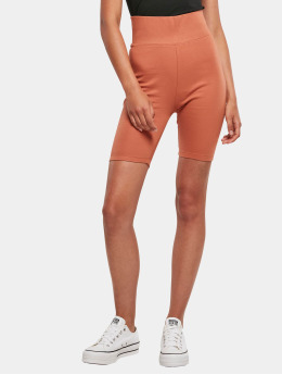 Urban Classics Shorts Ladies High Waist Cycle  orange