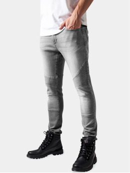 Urban Classics Skinny Jeans Slim Fit Biker grey