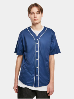 Urban Classics Skjorta Baseball Mesh Jersey blå