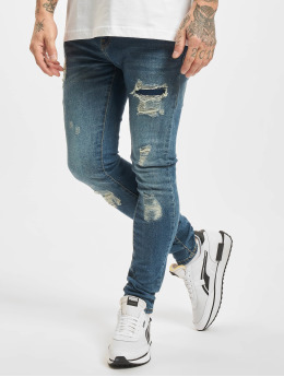 Urban Classics Slim Fit Jeans Heavy Destroyed blue