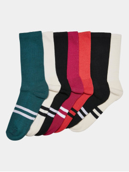 Urban Classics Socken Double Stripes 7-Pack bunt