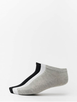  No Show 5 Pack Socks Black/White/Grey