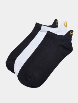 Urban Classics Sokker Peace Fancy Edge No Show 3-Pack  hvit