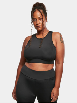 Urban Classics Soutiens-gorge de sport Ladies High Neck Tech noir