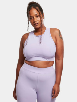 Urban Classics Soutiens-gorge de sport Ladies High Neck Tech pourpre