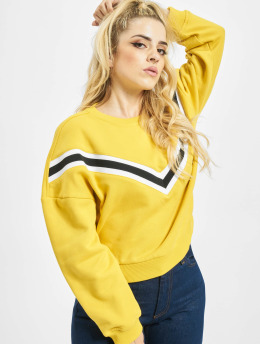 Urban Classics | Inset Striped jaune Femme Sweat & Pull