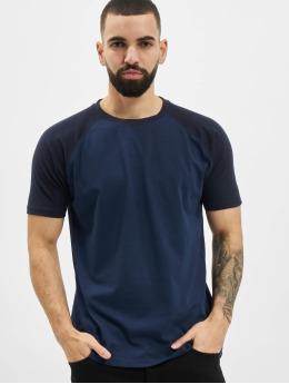 Urban Classics T-shirt Raglan Contrast blå
