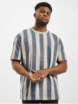 Urban Classics T-Shirt Printed Oversized Bold Stripe blau