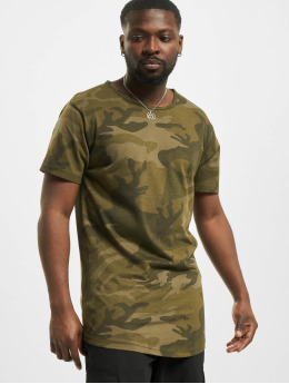 Urban Classics T-Shirt Camo Shaped Long  camouflage