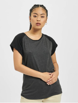 Urban Classics / t-shirt Contrast Raglan in grijs