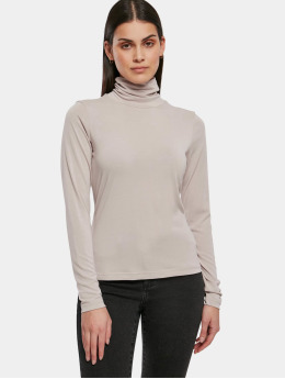 Urban Classics T-Shirt manches longues Ladies Modal Turtleneck gris