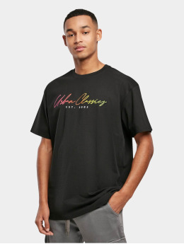 Urban Classics T-Shirt Script Logo schwarz