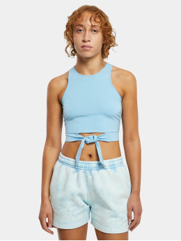 Urban Classics Top Cropped Knot blue