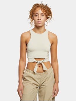 Urban Classics Top Cropped Knot khaki