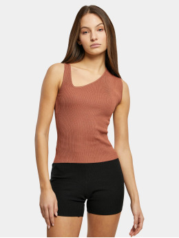 Urban Classics Top Rib Knit Asymmetric red