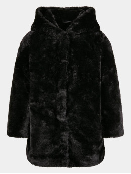 Urban Classics Vinterjakke Girls Hooded Teddy Coat svart