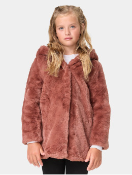 Urban Classics Winter Jacket Girls Hooded Teddy Coat  brown
