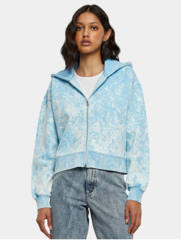Urban Classics Zip Hoodie Short Oversized Towel Washed blue