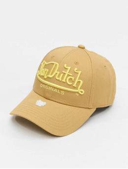 Von Dutch Flexfitted Cap Db Seattle Cotton Twill  beige