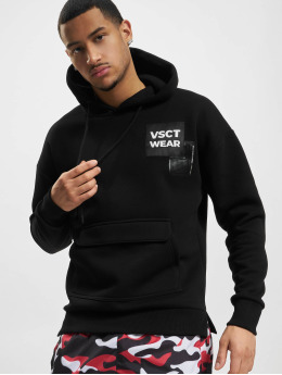 VSCT Clubwear Bluzy z kapturem Heavy Kangu Pkt Log czarny