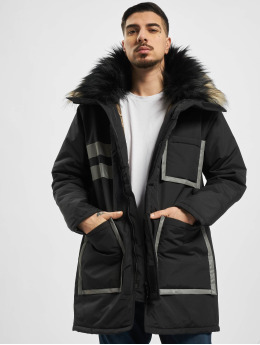 VSCT Clubwear Parka Chunk Reflective 2-Fur Freezer J black