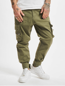 VSCT Clubwear Spodnie Chino/Cargo Nolan Cuffed Laces Velcro khaki