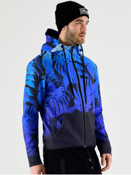 VSCT Clubwear Zip Hoodie Graded Tech Fleece Hooded Leaf-Camo blå