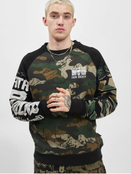 Yakuza Sweat & Pull Fck Two Face Raglan camouflage