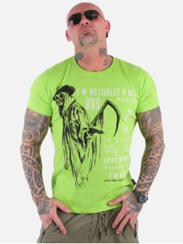 Yakuza T-shirts Nice Person grøn
