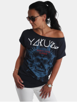 Yakuza T-Shirty Supernova Wide Crew Neck  niebieski