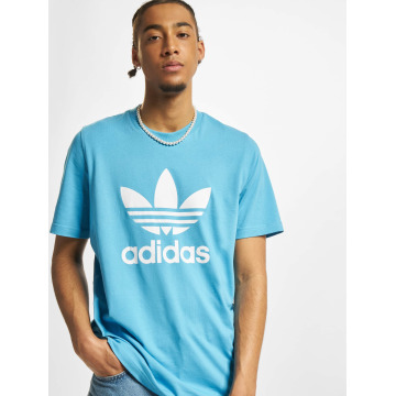 adidas trefoil t shirt blue