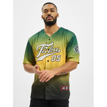 Fubu Ropa superiór / Camisa Varsity Baseball en verde 801533