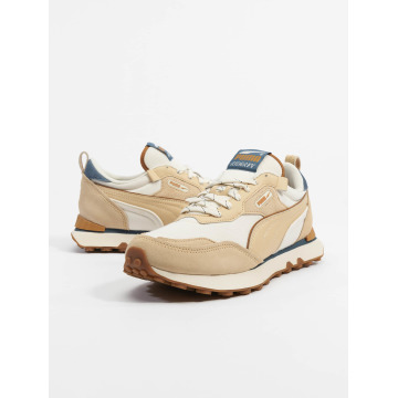 puma future rider premium trainers in tan