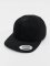 Flexfit Snapback Caps Brushed Cotton Twill Mid-Profile czarny