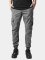Urban Classics Cargohose Cargo Jogging grau